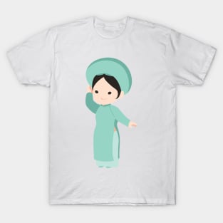 Vietnamese traditional dress with gown T-Shirt